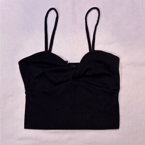 Black Forever 21 Women's Cropped Tank
